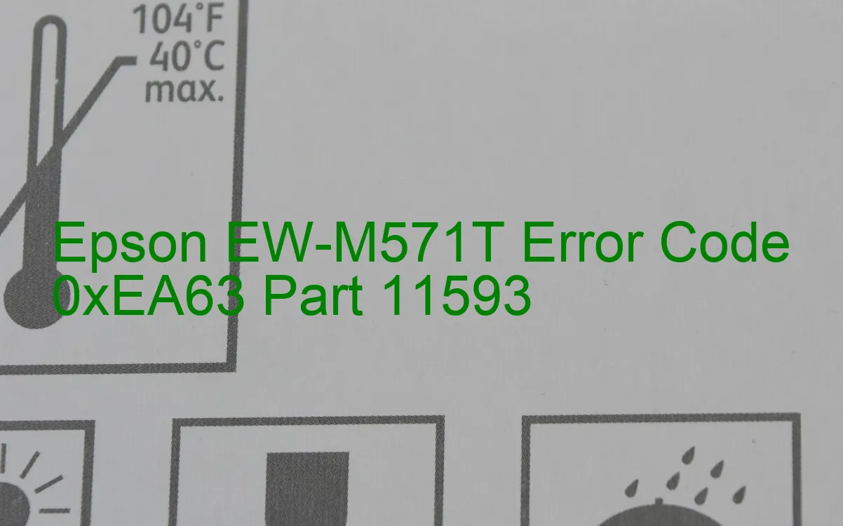 Epson EW-M571T Código de error 0xEA63