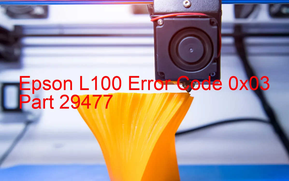 Epson L100 Código de error 0x03