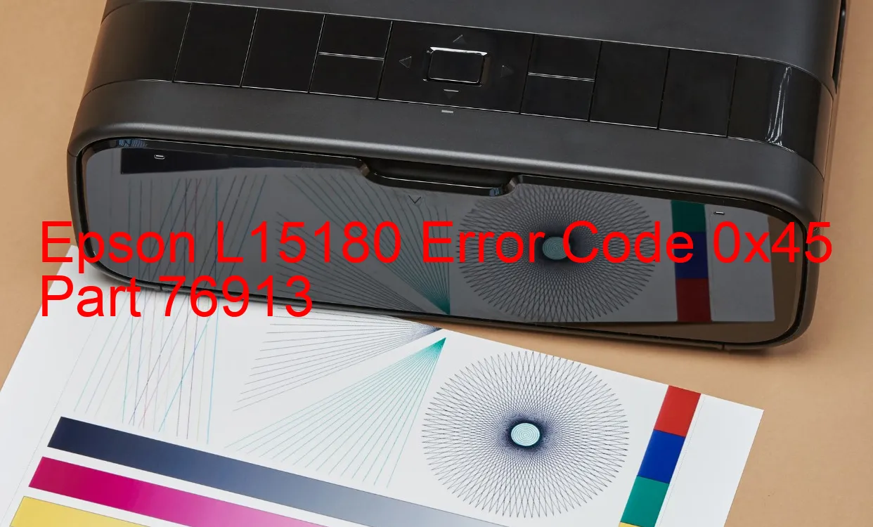 Epson L15180 Código de error 0x45