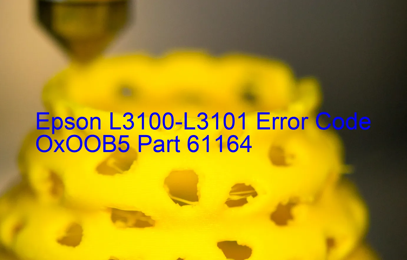 Epson L3100-L3101 Código de error OxOOB5