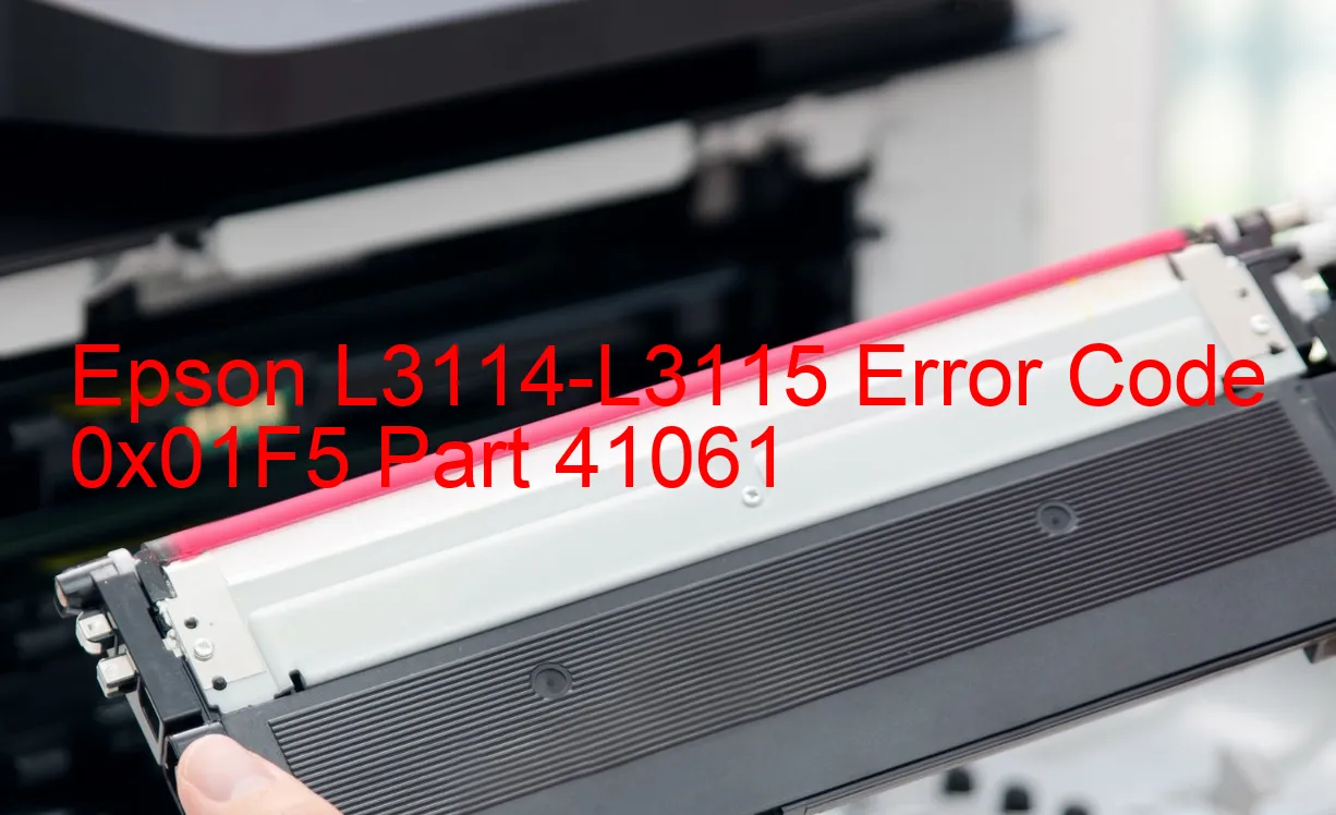 Epson L3114-L3115 Código de error 0x01F5