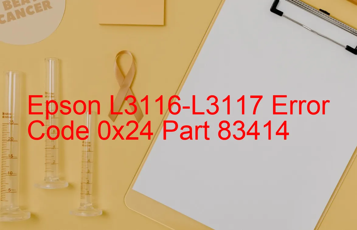 Epson L3116-L3117 Código de error 0x24