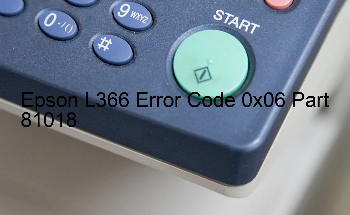 Epson L366 Código de error 0x06