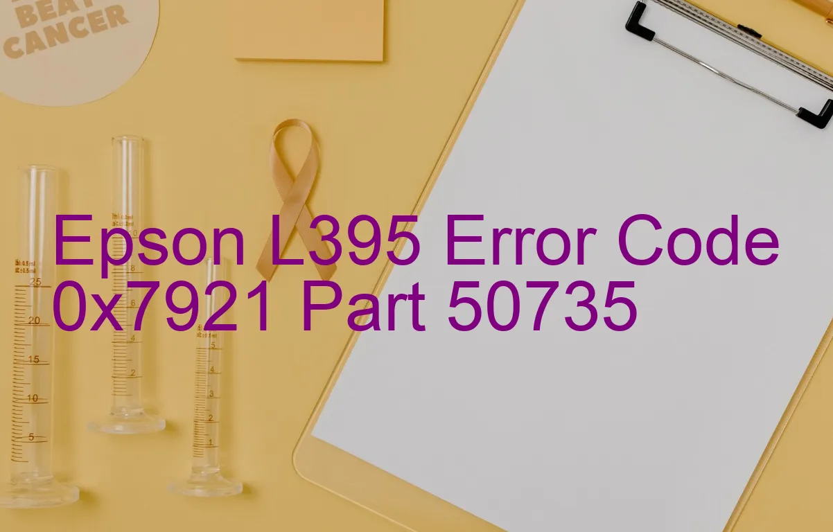 Epson L395 Código de error 0x7921