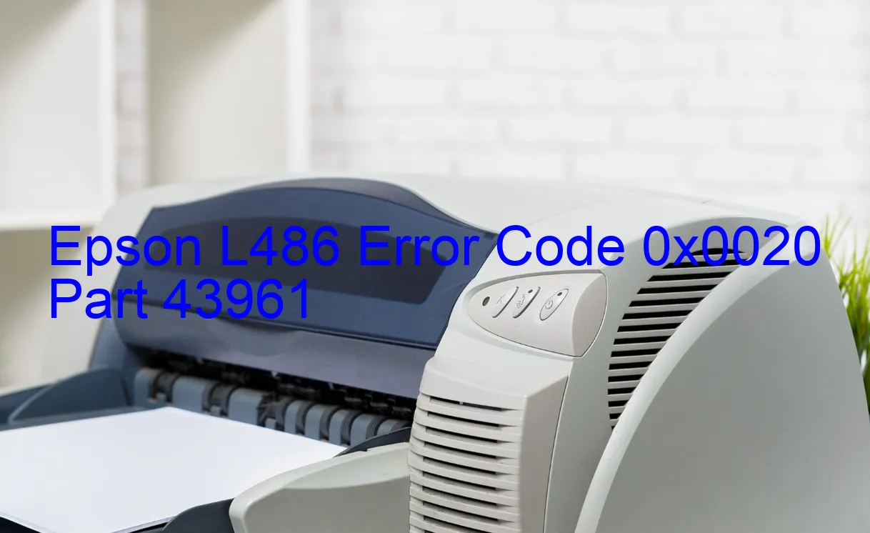 Epson L486 Código de error 0x0020