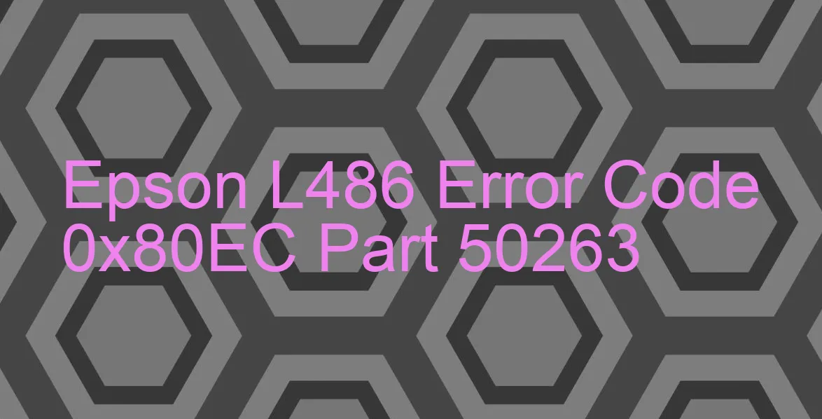 Epson L486 Código de error 0x80EC