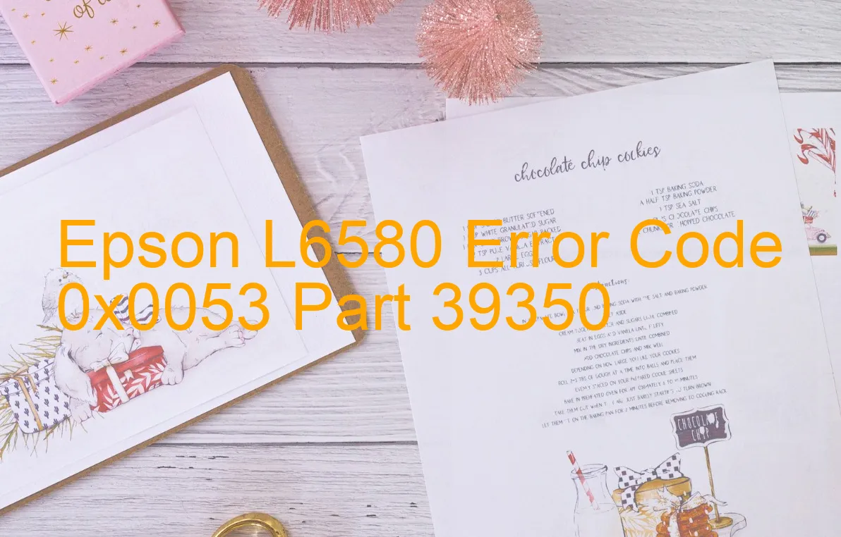 Epson L6580 Código de error 0x0053