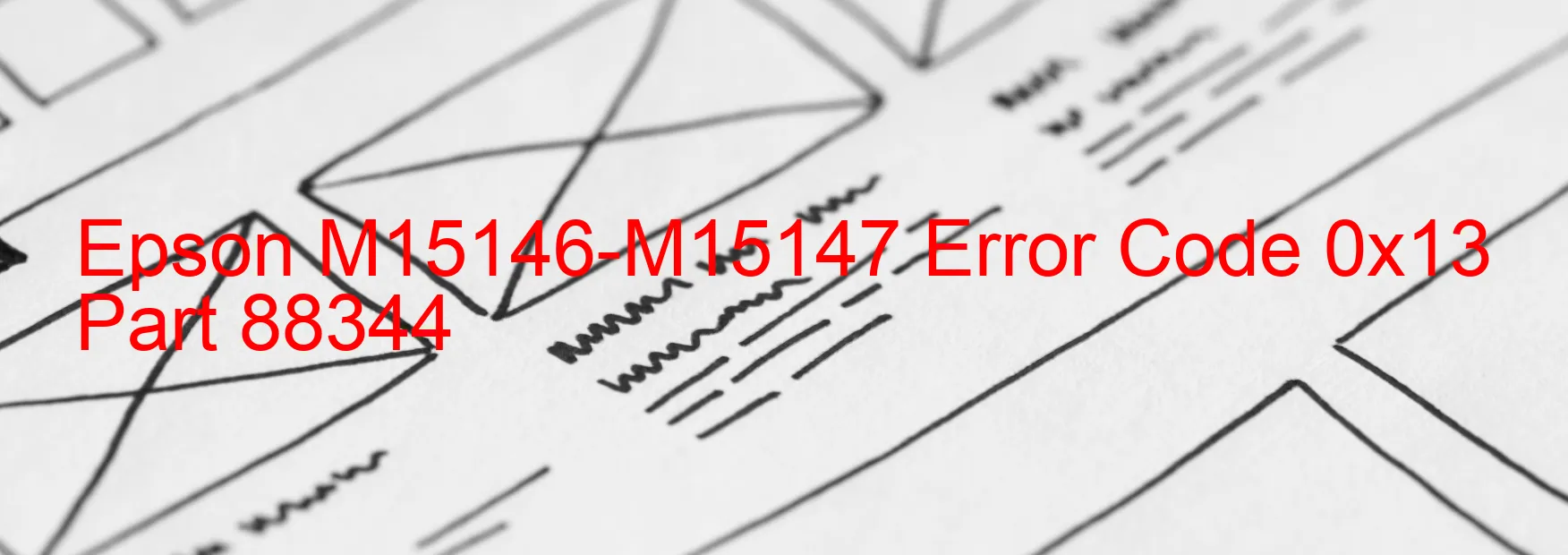 Epson M15146-M15147 Código de error 0x13