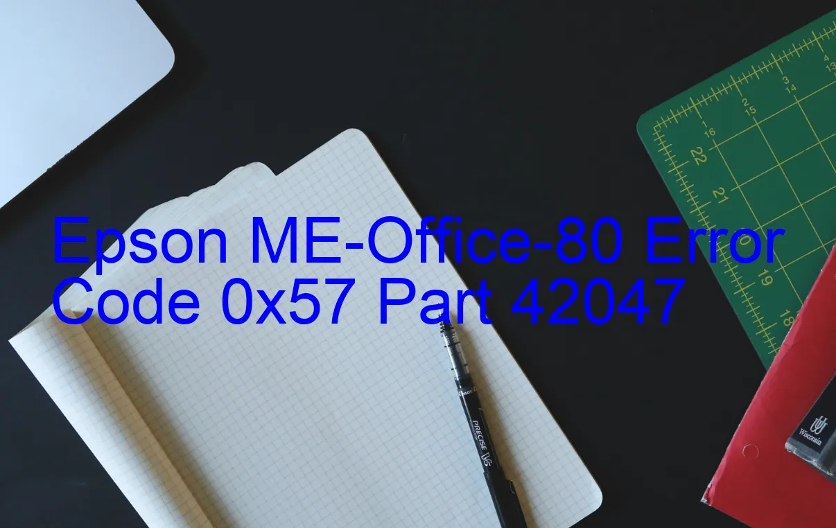 Epson ME-Office-80 Código de error 0x57