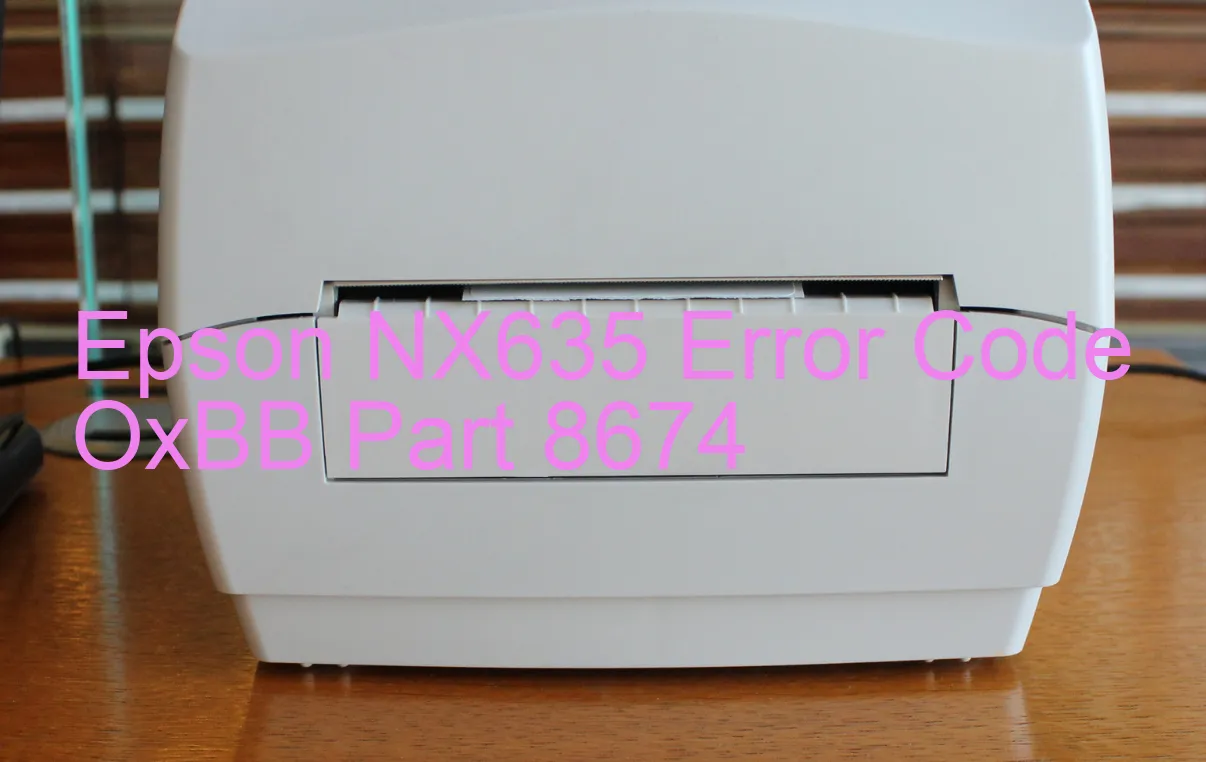 Epson NX635 Código de error OxBB