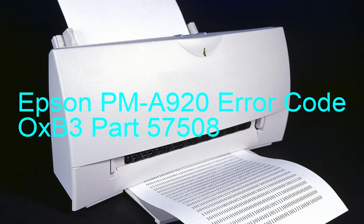 Epson PM-A920 Código de error OxB3