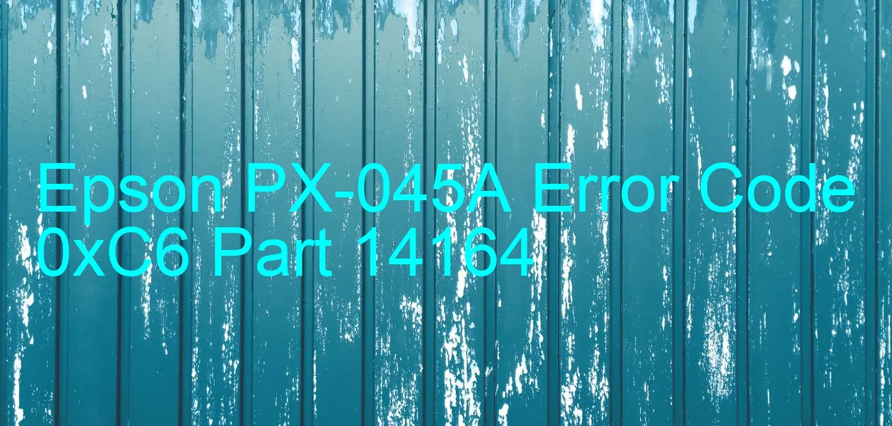 Epson PX-045A Código de error 0xC6