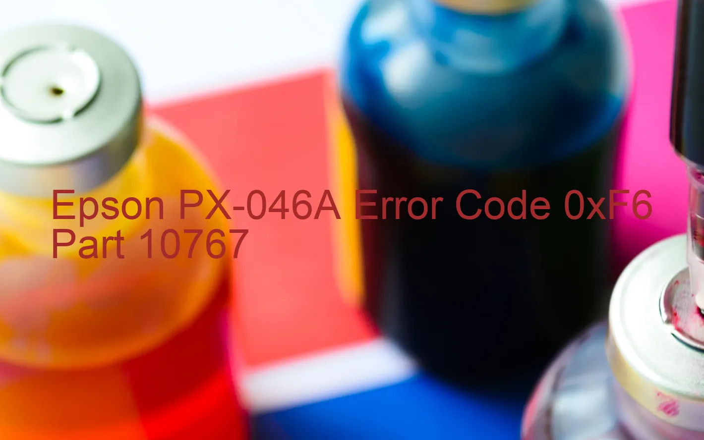 Epson PX-046A Código de error 0xF6