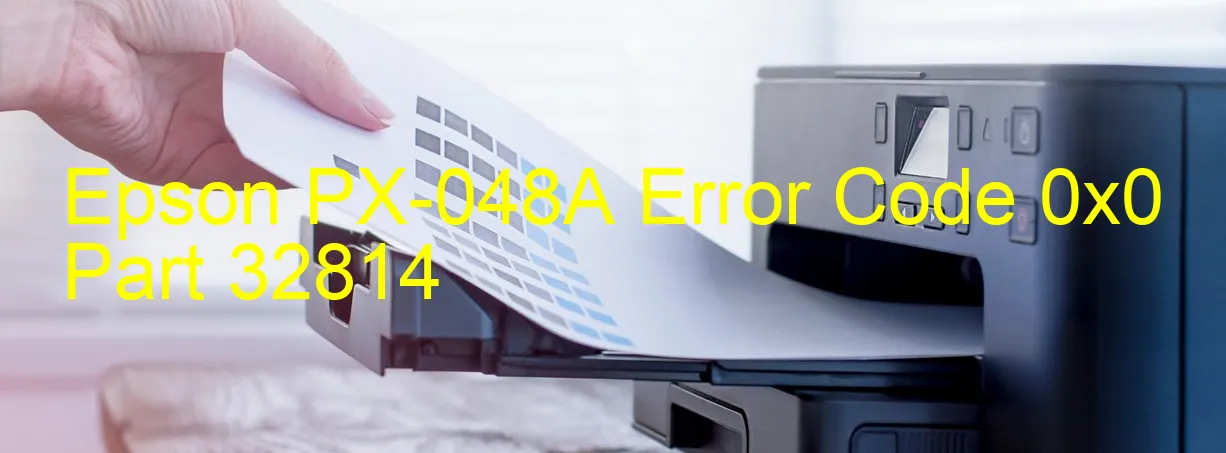 Epson PX-048A Código de error 0x0