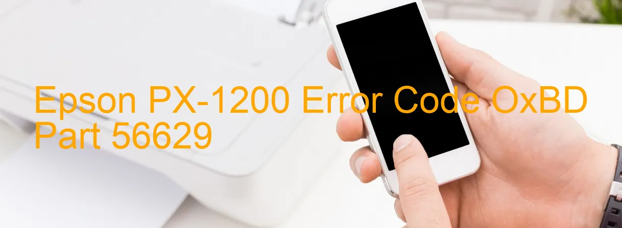 Epson PX-1200 Código de error OxBD