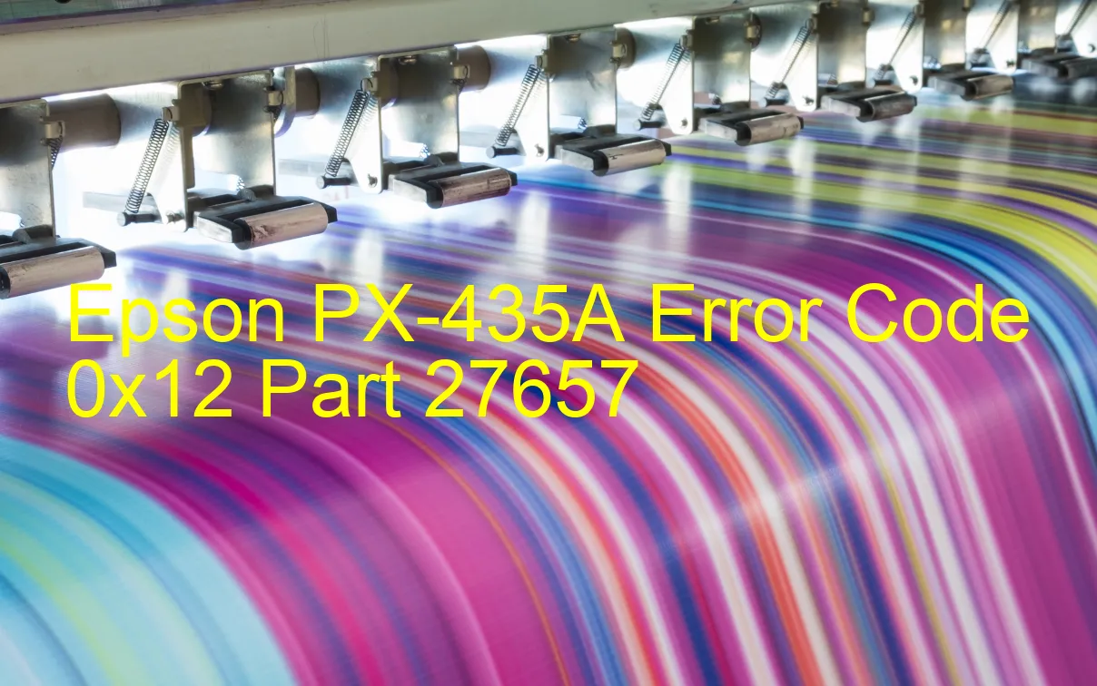 Epson PX-435A Código de error 0x12