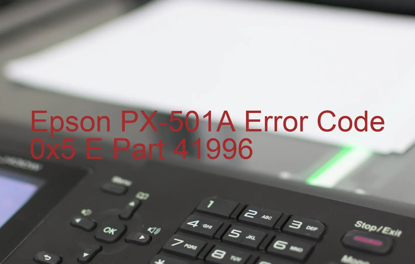 Epson PX-501A Código de error 0x5 E