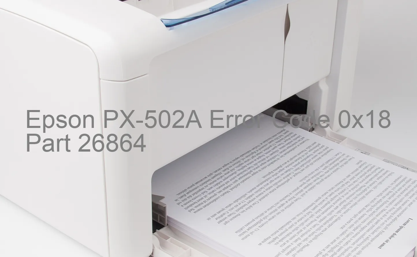 Epson PX-502A Código de error 0x18