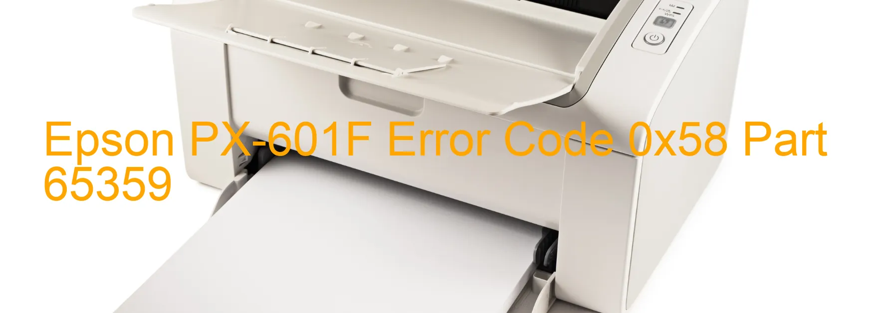 Epson PX-601F Código de error 0x58