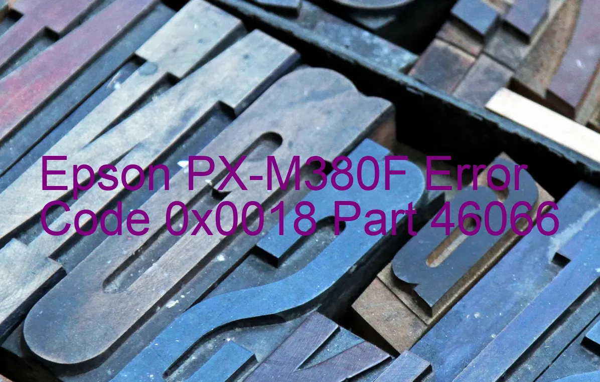 Epson PX-M380F Código de error 0x0018