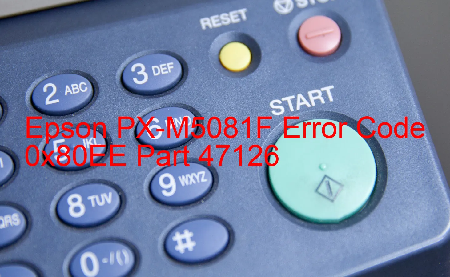 Epson PX-M5081F Código de error 0x80EE