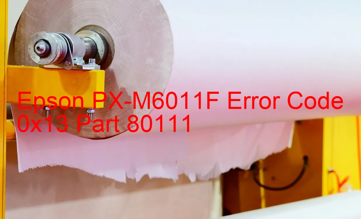 Epson PX-M6011F Código de error 0x13