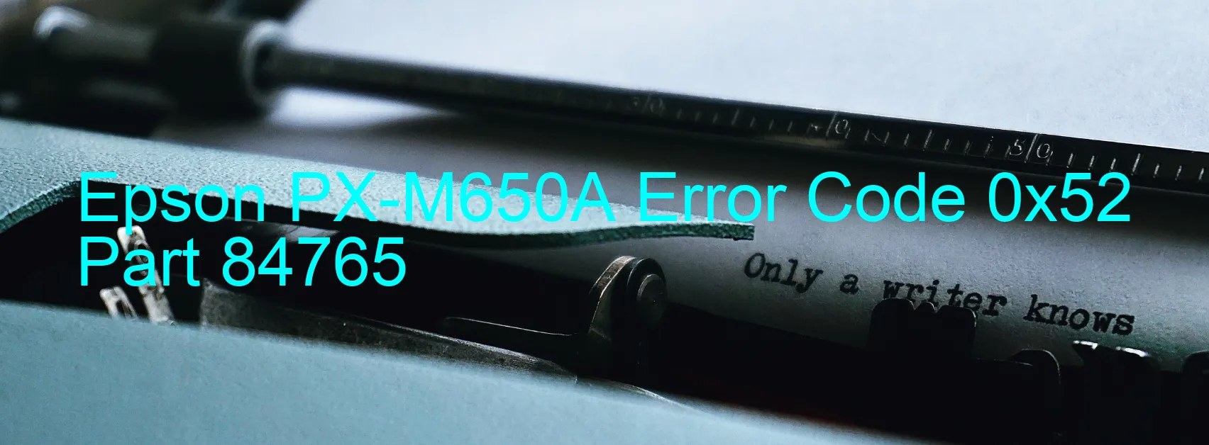 Epson PX-M650A Código de error 0x52