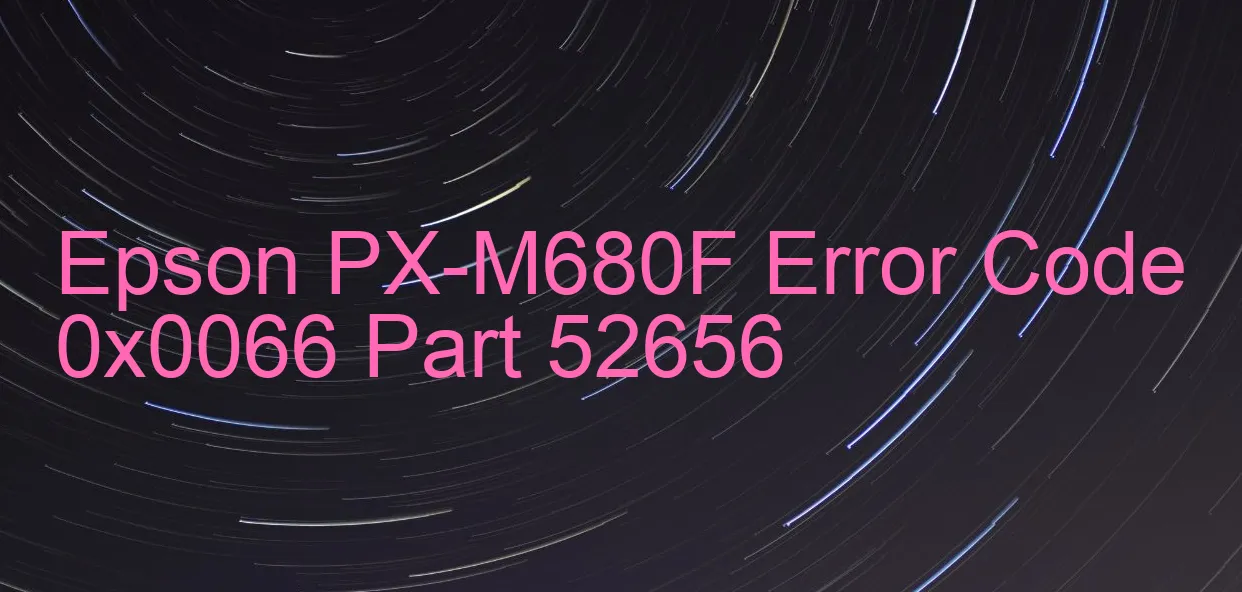 Epson PX-M680F Código de error 0x0066