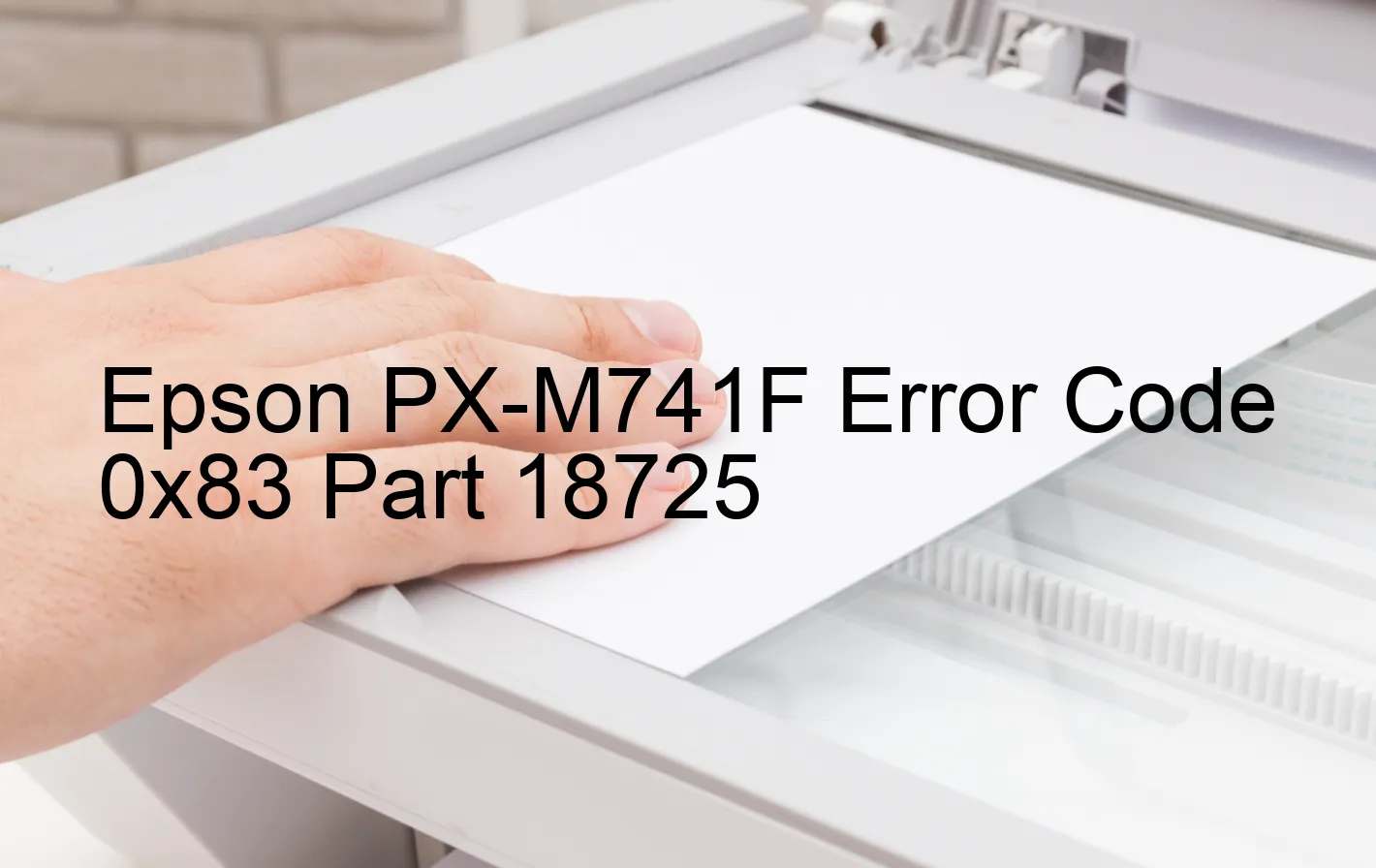 Epson PX-M741F Código de error 0x83