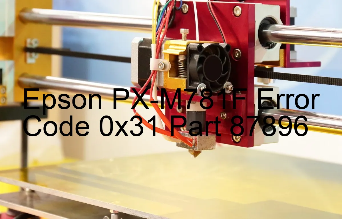 Epson PX-M781F Código de error 0x31