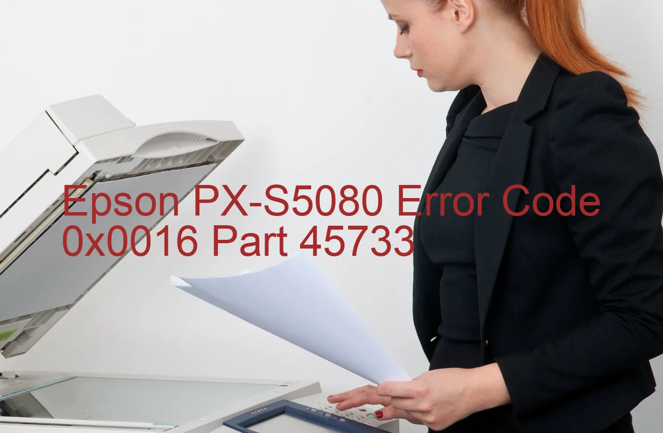 Epson PX-S5080 Código de error 0x0016