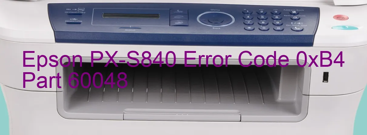 Epson PX-S840 Código de error 0xB4