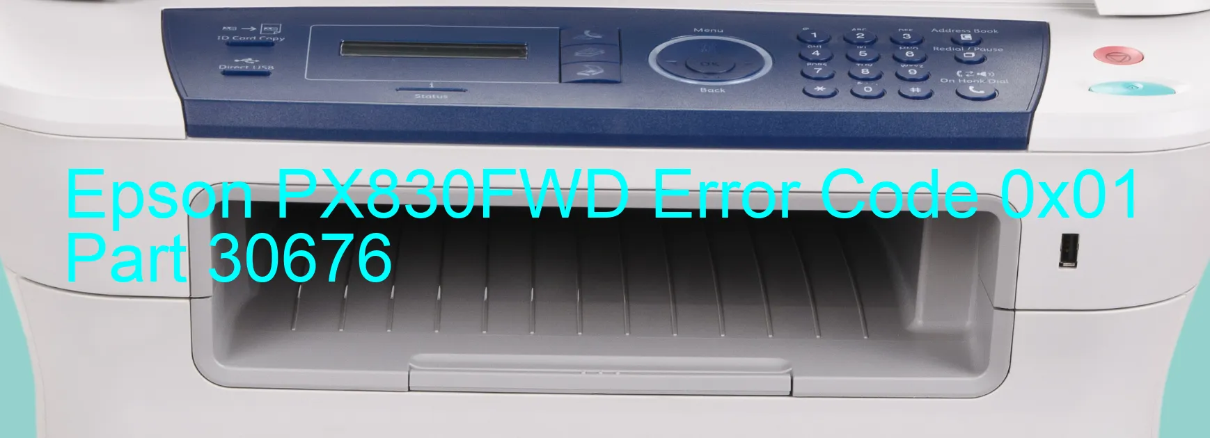 Epson PX830FWD Código de error 0x01