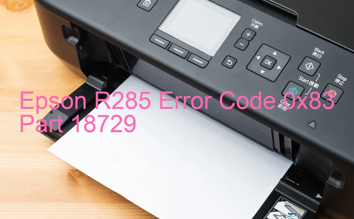 Epson R285 Código de error 0x83