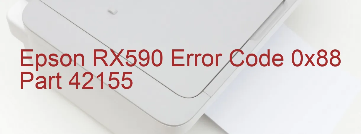 Epson RX590 Código de error 0x88