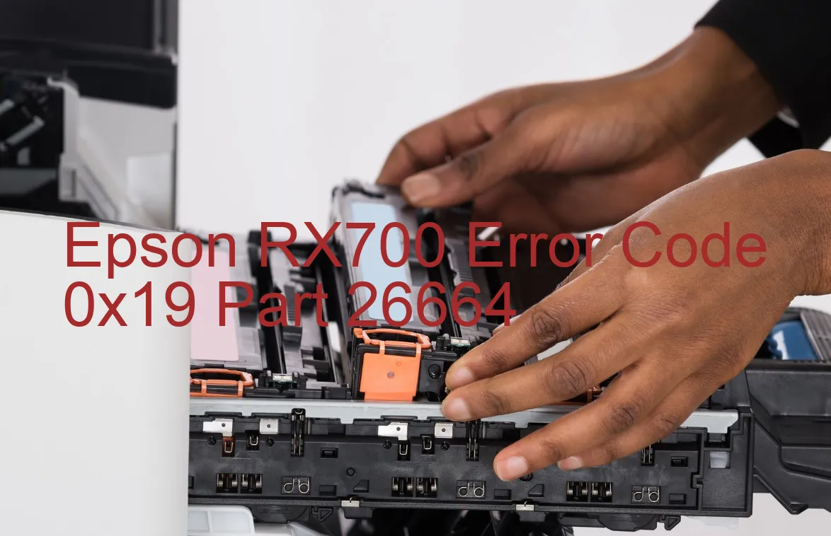 Epson RX700 Código de error 0x19