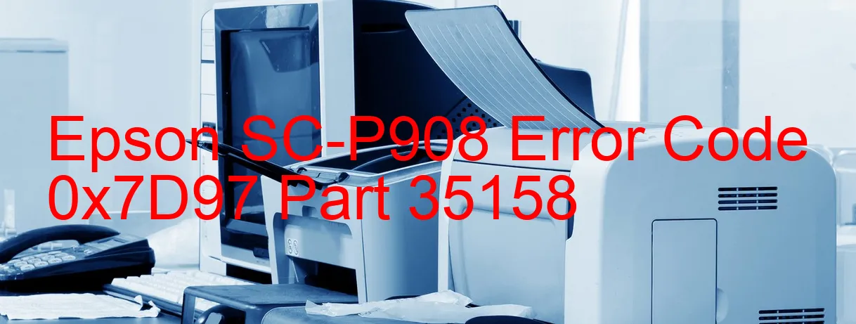 Epson SC-P908 Código de error 0x7D97