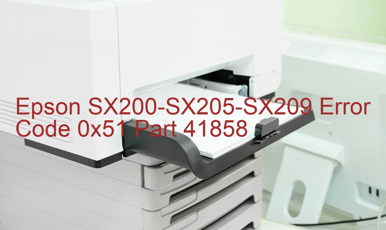 Epson SX200-SX205-SX209 Código de error 0x51