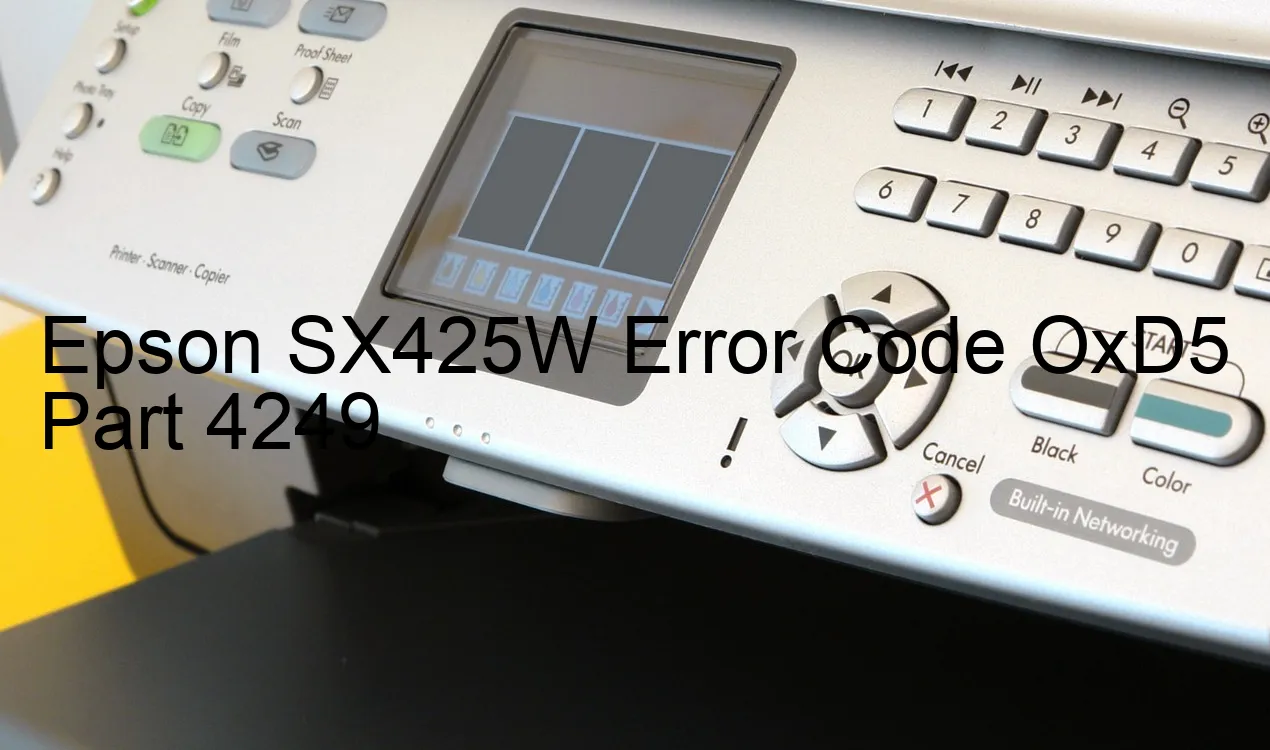 Epson SX425W Código de error OxD5