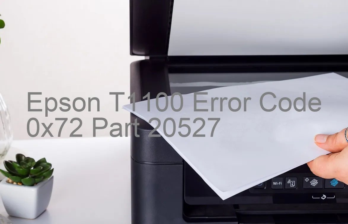 Epson T1100 Código de error 0x72