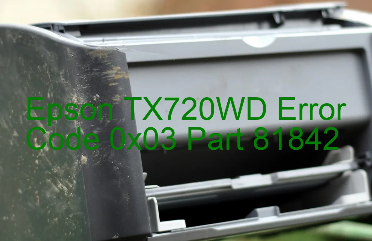 Epson TX720WD Código de error 0x03