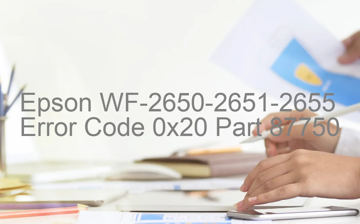 Epson WF-2650-2651-2655 Código de error 0x20