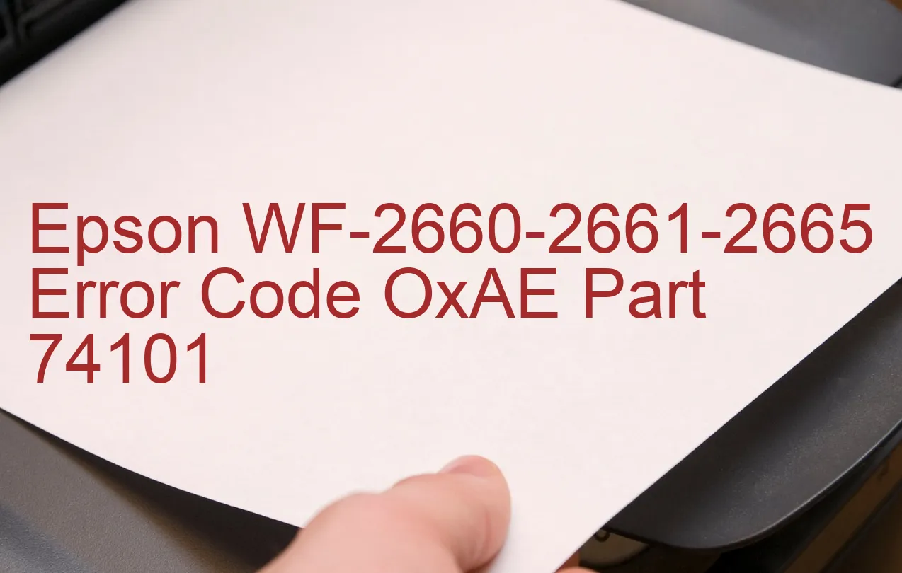 Epson WF-2660-2661-2665 Código de error OxAE