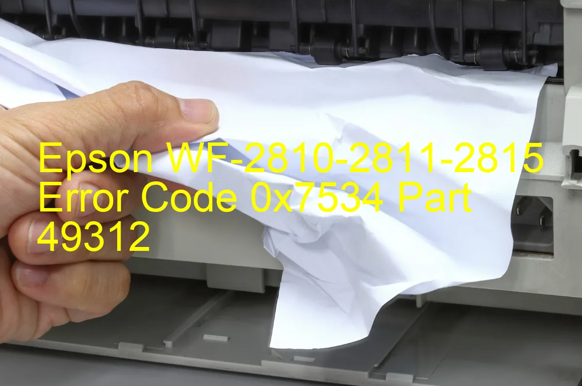 Epson WF-2810-2811-2815 Código de error 0x7534