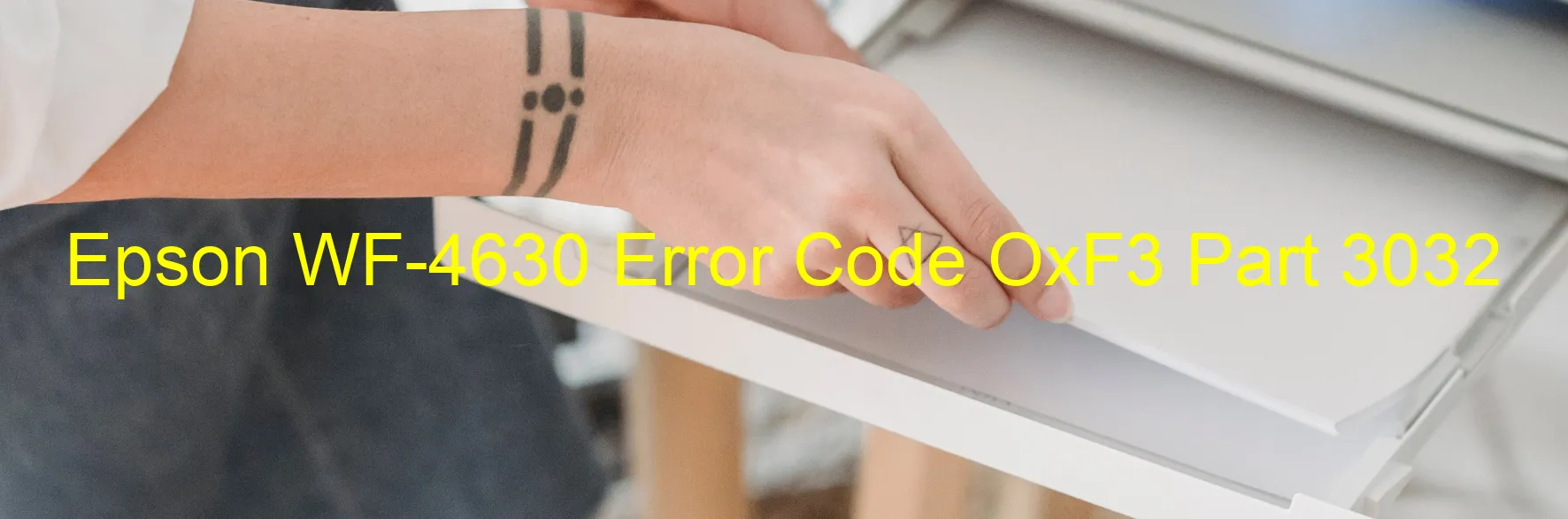 Epson WF-4630 Código de error OxF3