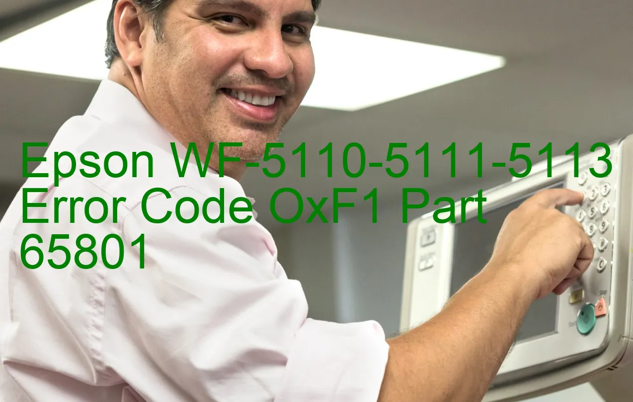 Epson WF-5110-5111-5113 Código de error OxF1