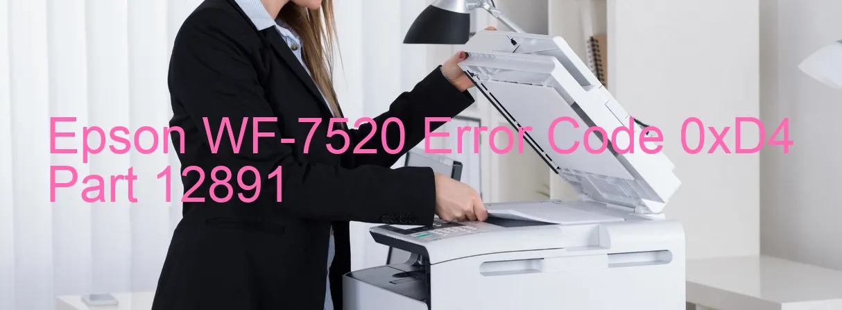 Epson WF-7520 Código de error 0xD4