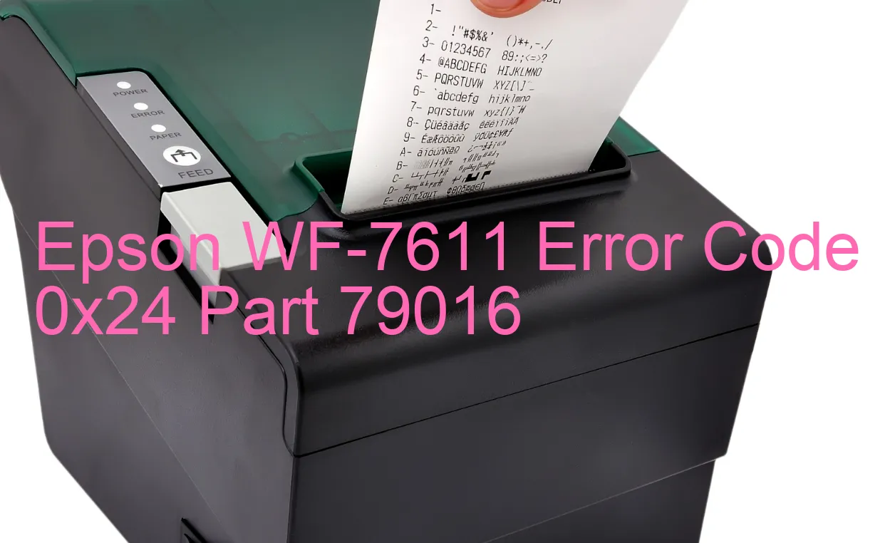 Epson WF-7611 Código de error 0x24