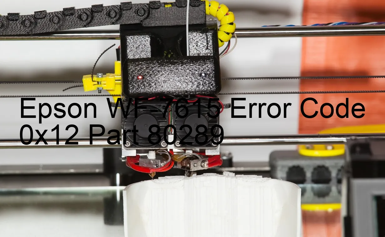 Epson WF-7615 Código de error 0x12