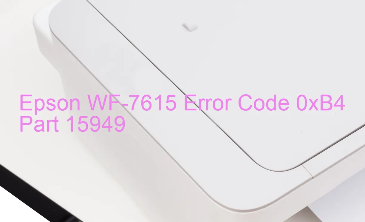 Epson WF-7615 Código de error 0xB4